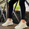 BA0350 Yüksek Taban Tarz Sneakers Cırt Detaylı Beyaz Erkek Spor Ayakkabısı