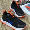Nike q 10 siyah turuncu çakma spor ayakkabı (1)