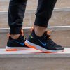 Nike q 10 siyah turuncu çakma spor ayakkabı (2)
