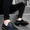 BA0009 Corcik Siyah Cilt Klasik Erkek Ayakkabısı
