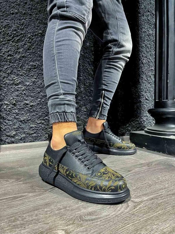 Knack Sneakers Ayakkabı 812 Siyah (Siyah Taban)