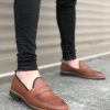 BA0009 Corcik Taba Cilt Klasik Erkek Ayakkabısı
