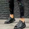 Knack Sneakers Ayakkabı 888 Siyah (Siyah Taban)