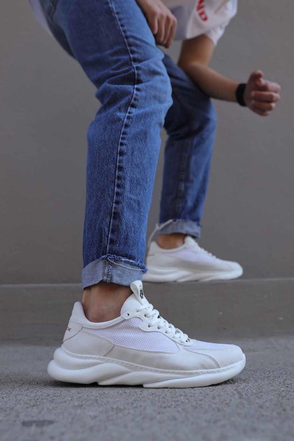 Knack Sneakers Ayakkabı 065 Beyaz Süet