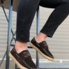 FC1.6 Bağcıklı Hakiki Deri Hasır Şerit Mantar Taban Klasik Kahverengi Erkek Ayakkabısı