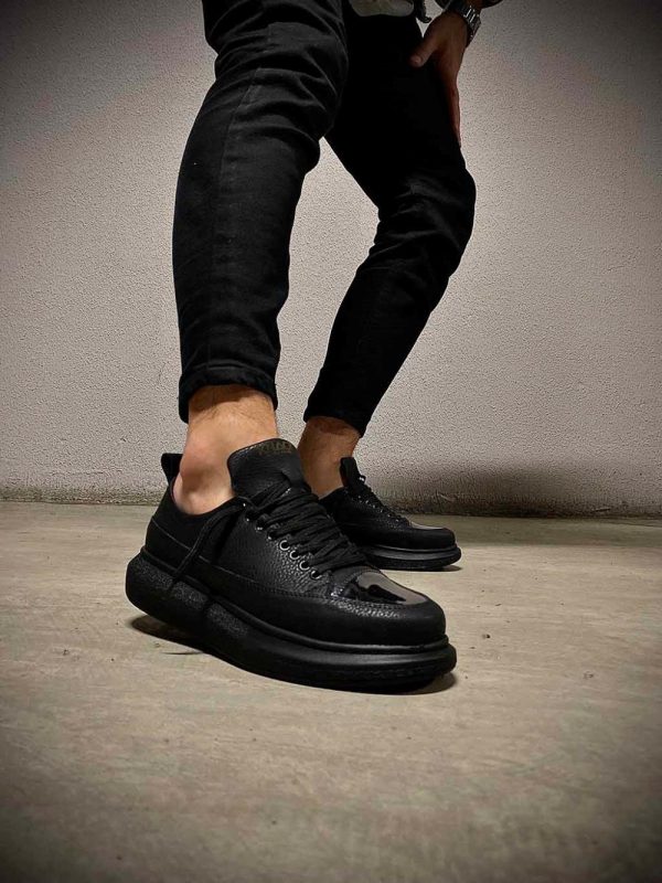 Knack Sneakers Ayakkabı 813 Siyah (Siyah Taban)
